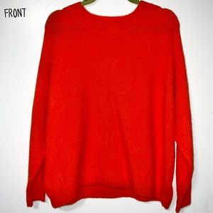 H&M BRIGHT ORANGE CREWNECK